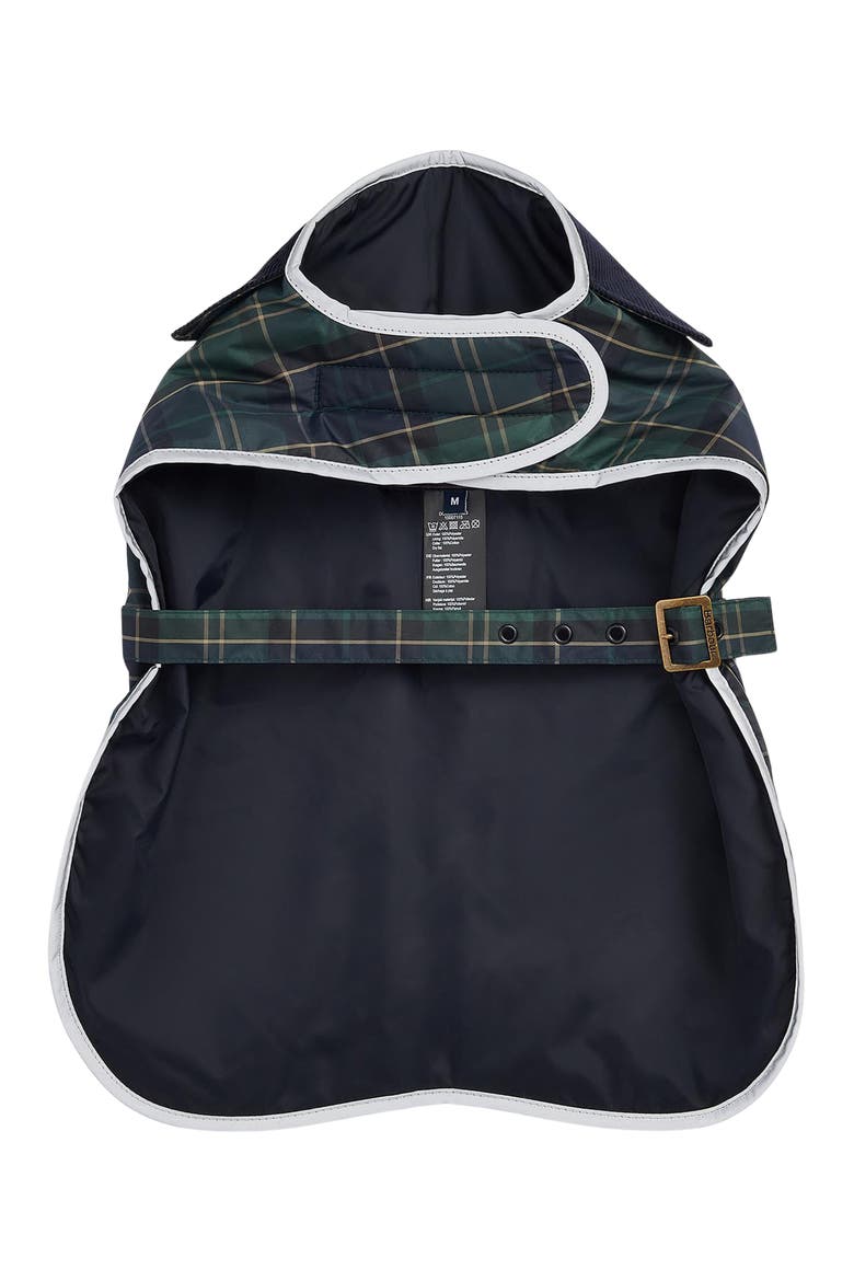Tartan Waterproof Dog Coat, Alternate, color, GREEN LOCH TARTAN