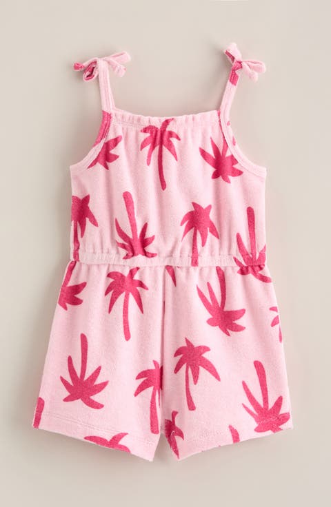 Bow Strap Cotton Terry Shorts )