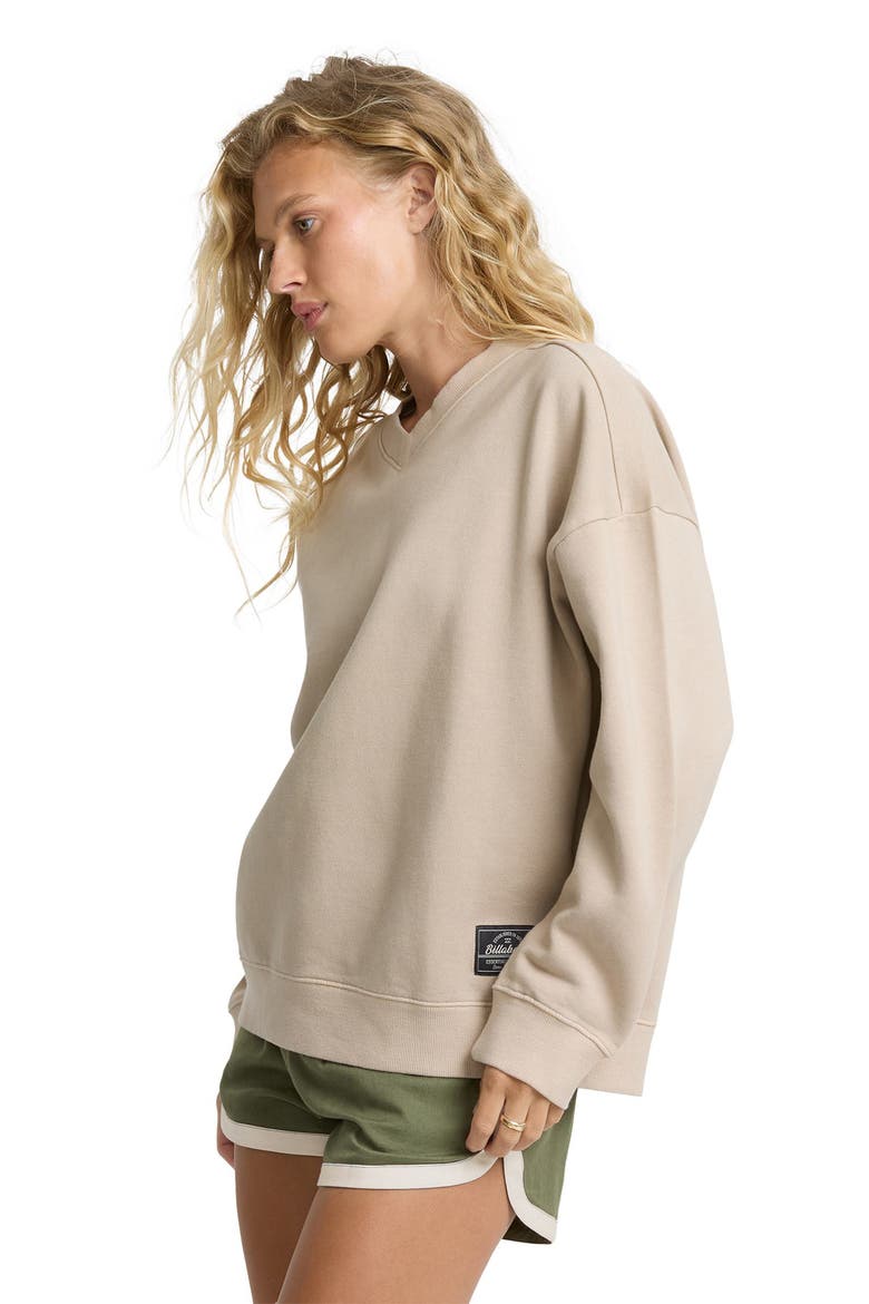 That Life V-Neck Sweatshirt, Alternate, color, COBBLESTONE