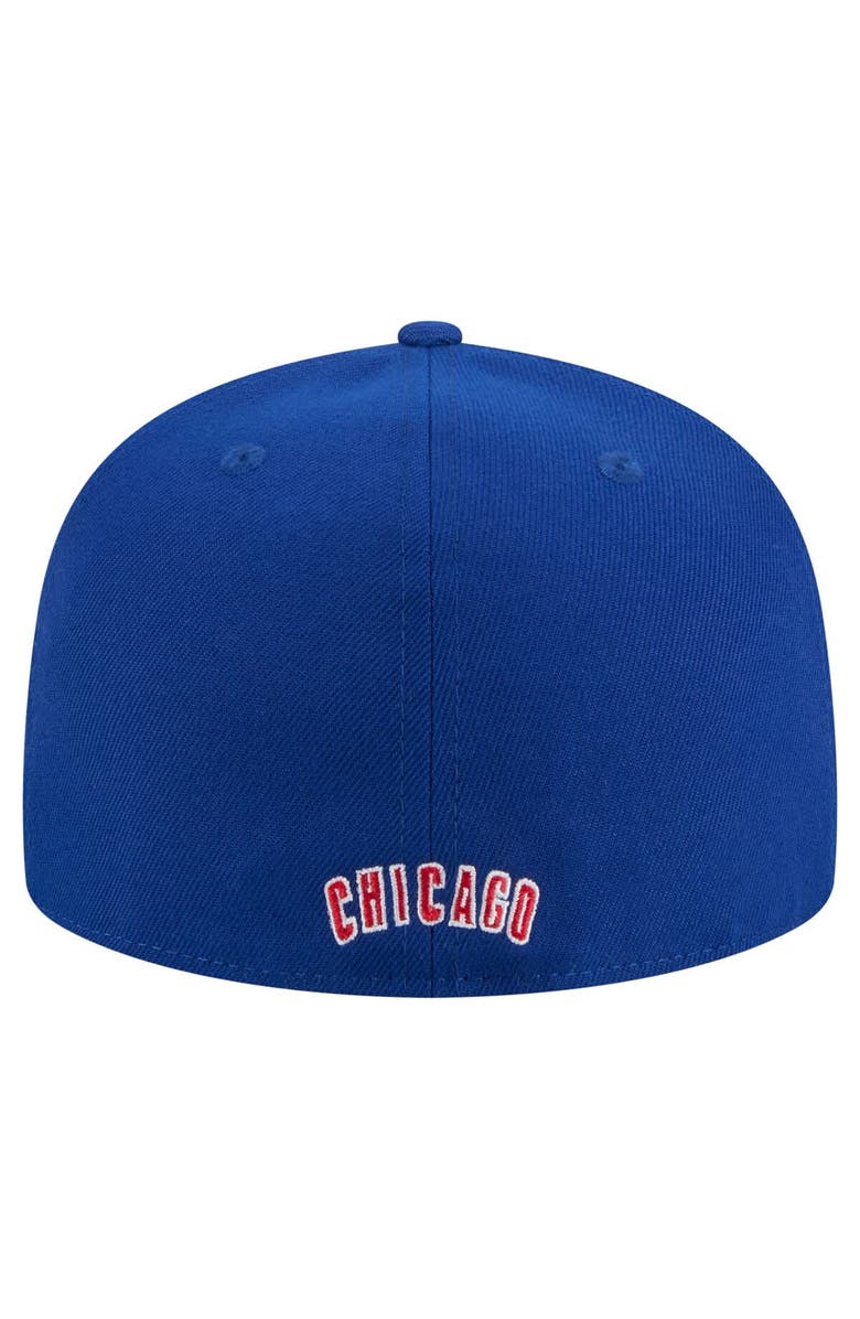 New Era Men's New Era Royal Chicago Cubs Overlap 59FIFTY Fitted Hat, Alternate, color, Royal