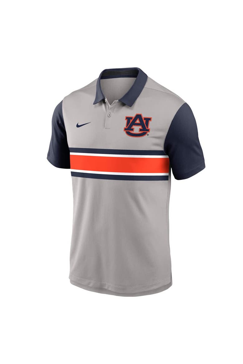 Men's Nike Gray/Navy Auburn Tigers Vapor Dri-FIT Polo, Alternate, color, Gray