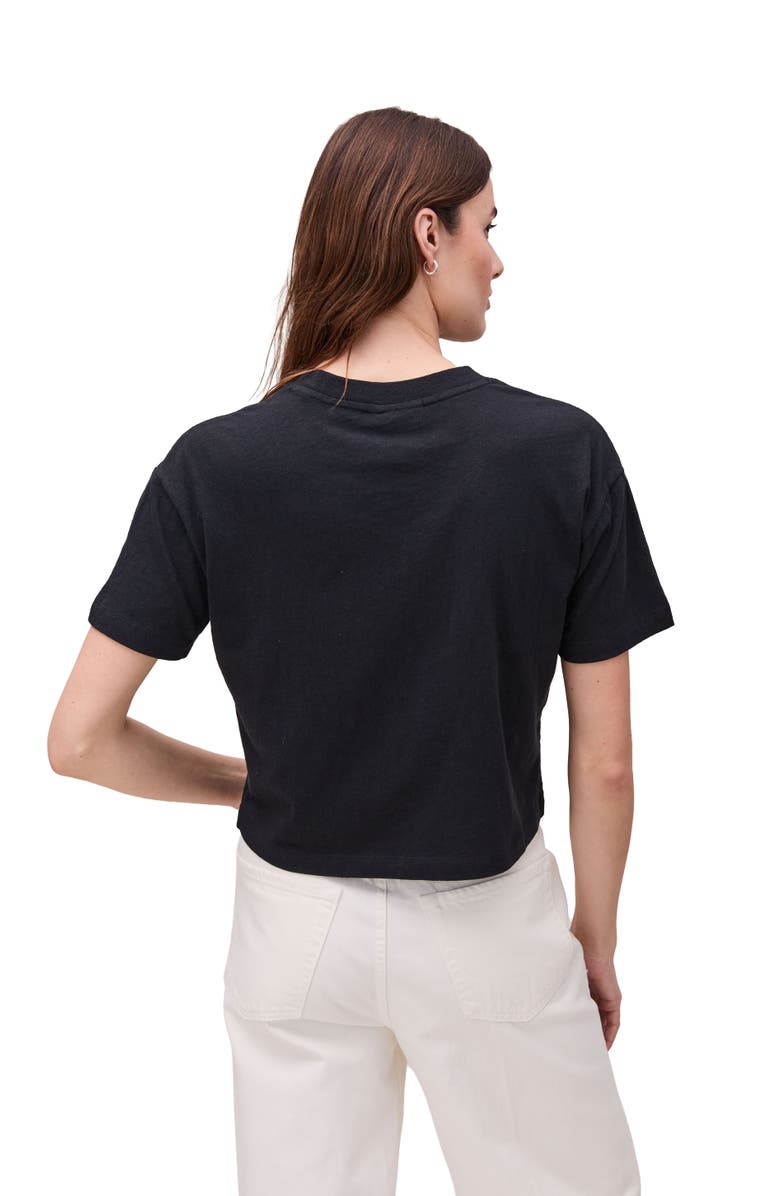 Richer Poorer Vintage Jersey Oversized Crop, Alternate, color, Black