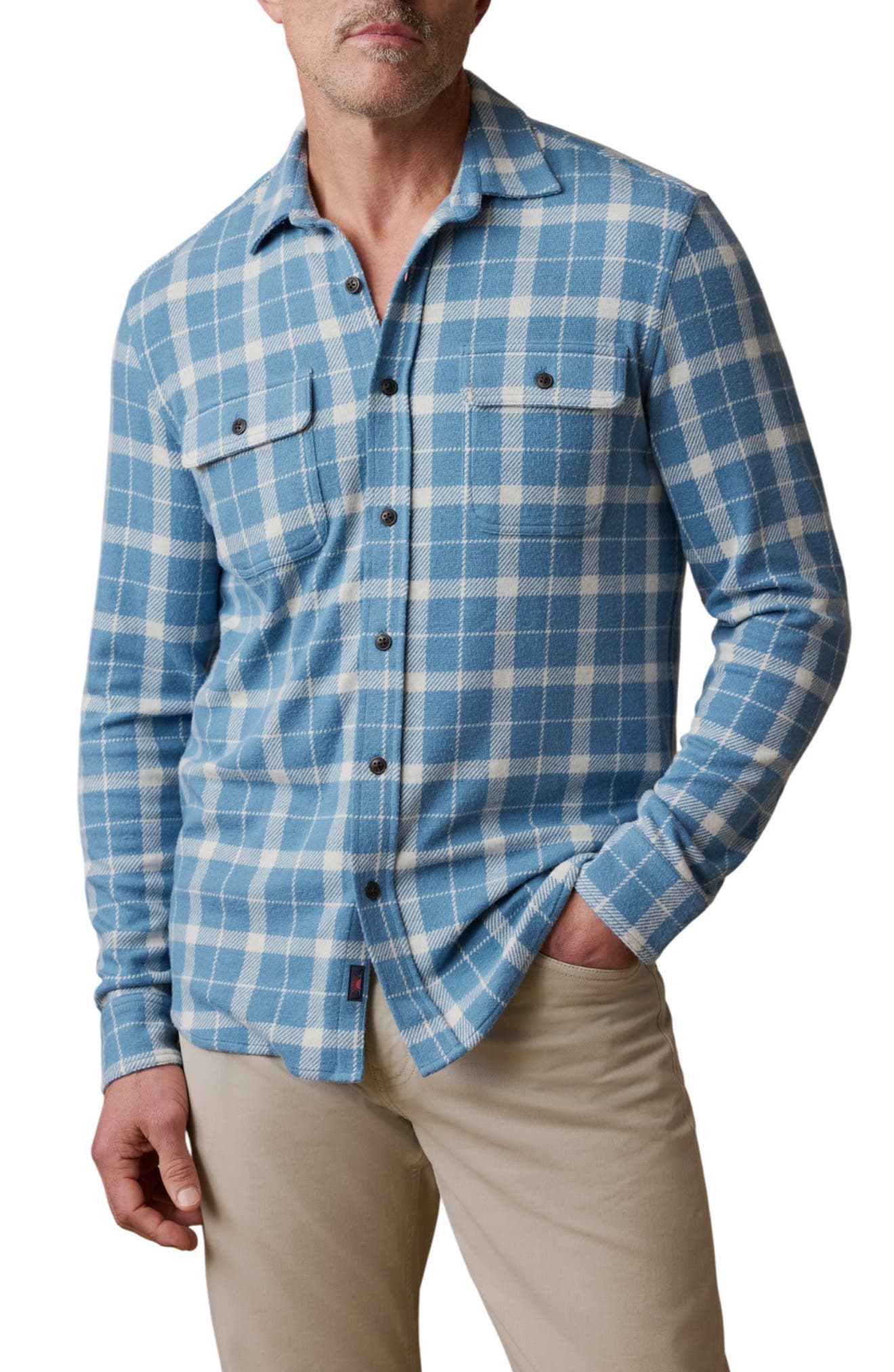 BLUE LANDING PLAID