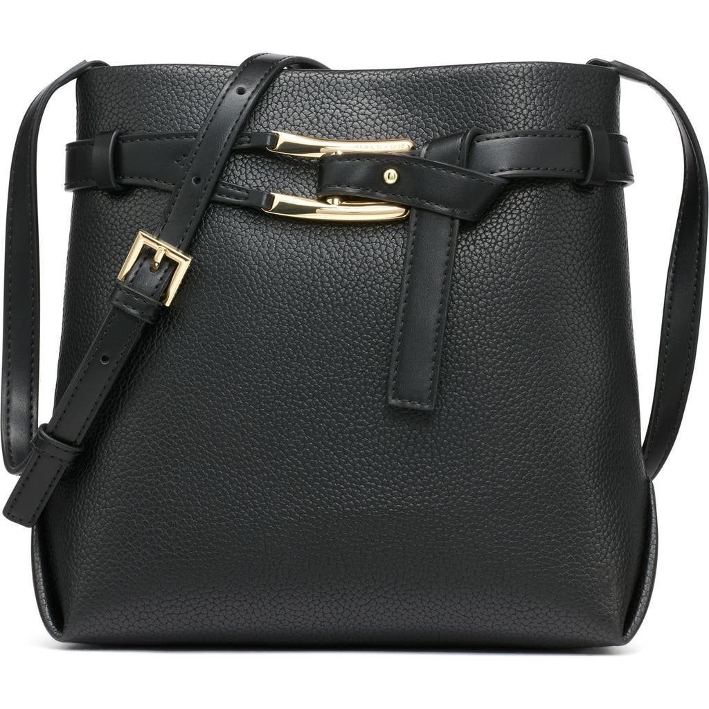 Shop Halston Tasha Crossbody Bag In Black/gold