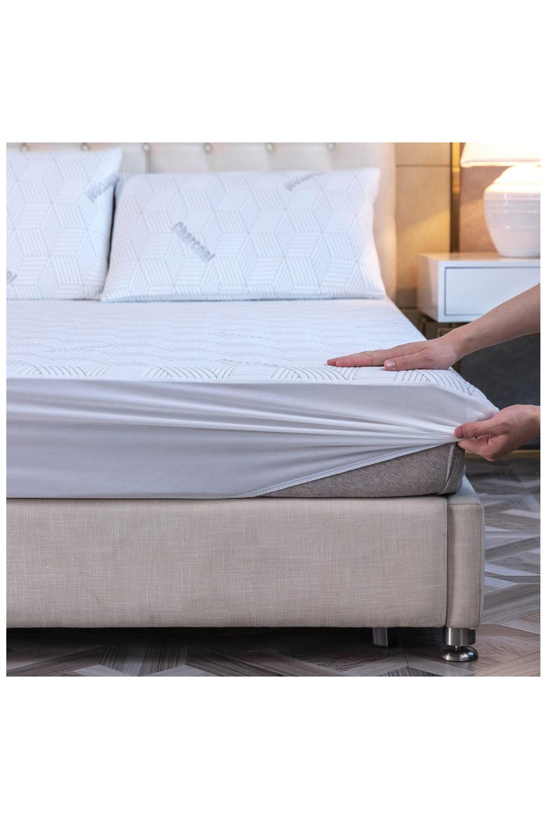 Charcoal Infused Mattress Topper, Alternate, color, NATURAL