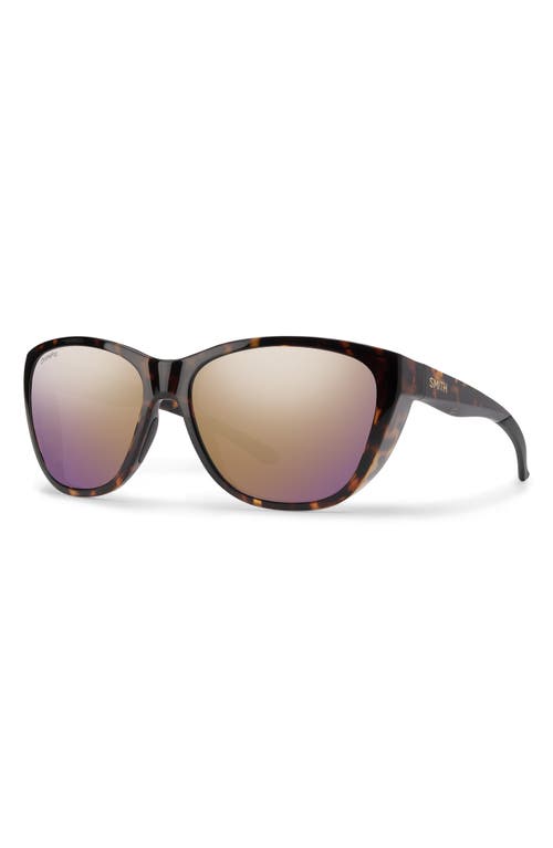 Smith Shoal 58mm Chromapop Polarized Wraparound Sunglasses In Brown
