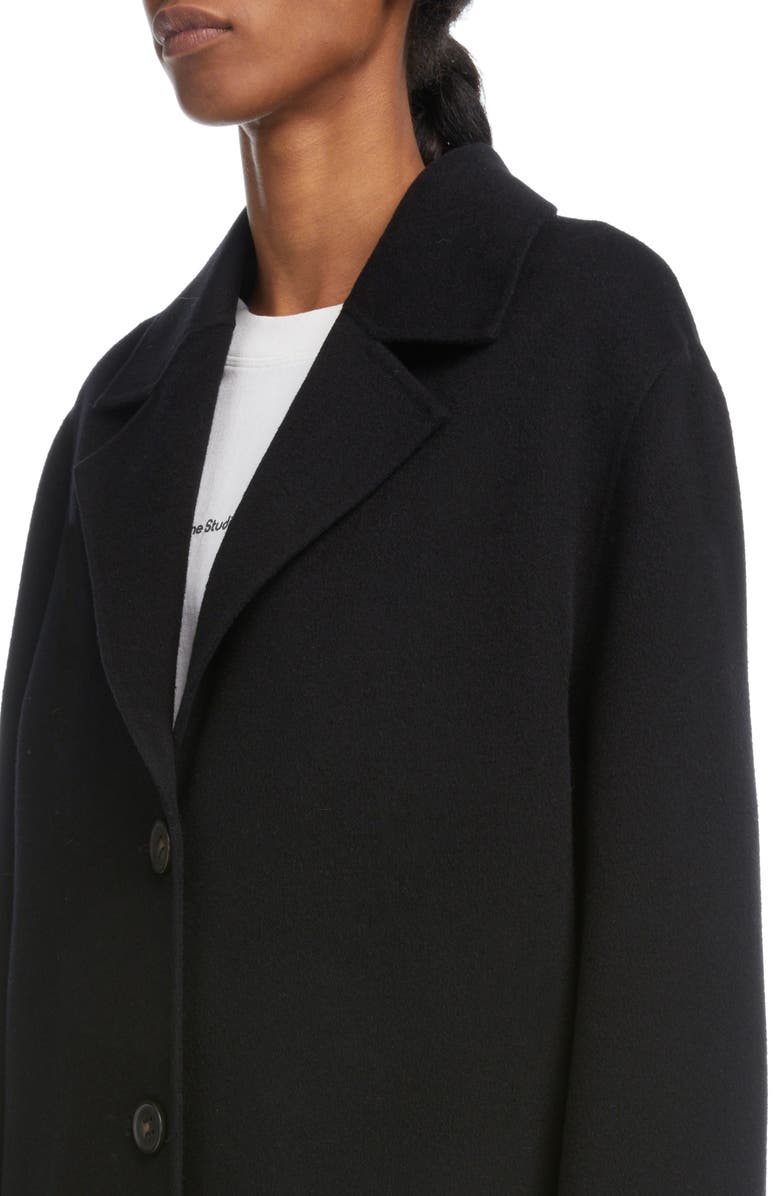Acne Studios Avalon Double Face Wool Coat, Alternate, color, Black