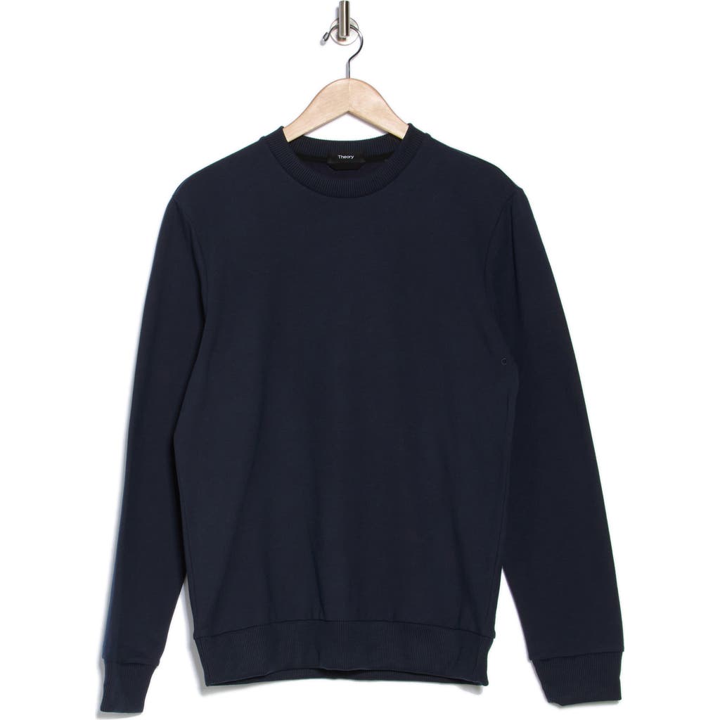 Theory Essential Fleece Sweatshirt In Baltic