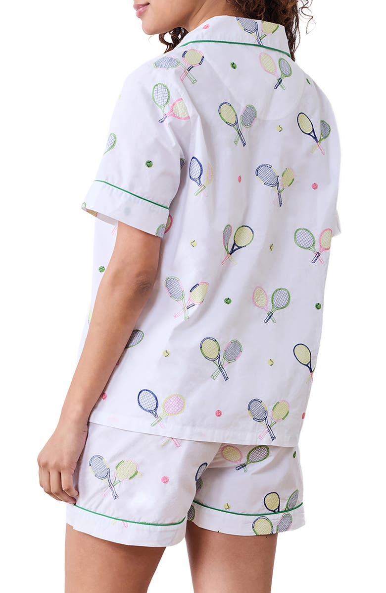 Printfresh Short Organic Cotton Pajamas Set, Alternate, color, Cloud
