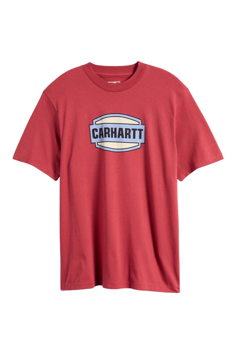 Press Script Organic Cotton Graphic T-Shirt, Alternate, color, TUSCANY