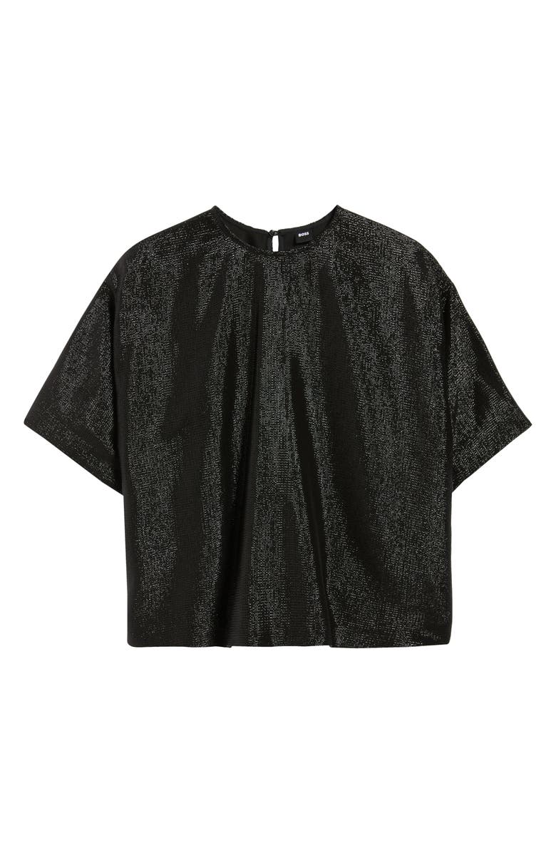 BOSS Bacres Metallic Top, Alternate, color, Black