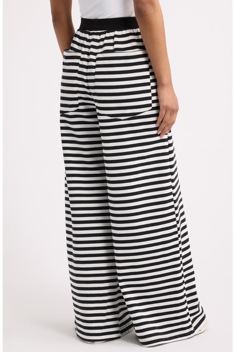 Do No Harm Striped Wide Leg Pants, Alternate, color, BLACK AND WHITE STRIPE