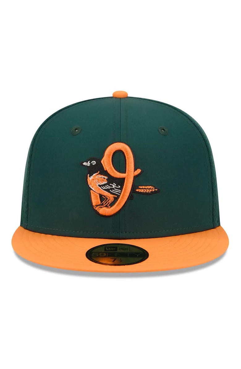 New Era Men's New Era Dark Green/Orange Baltimore Orioles 2026 City Connect Batting Practice 59FIFTY Fitted Hat, Alternate, color, Dark Green