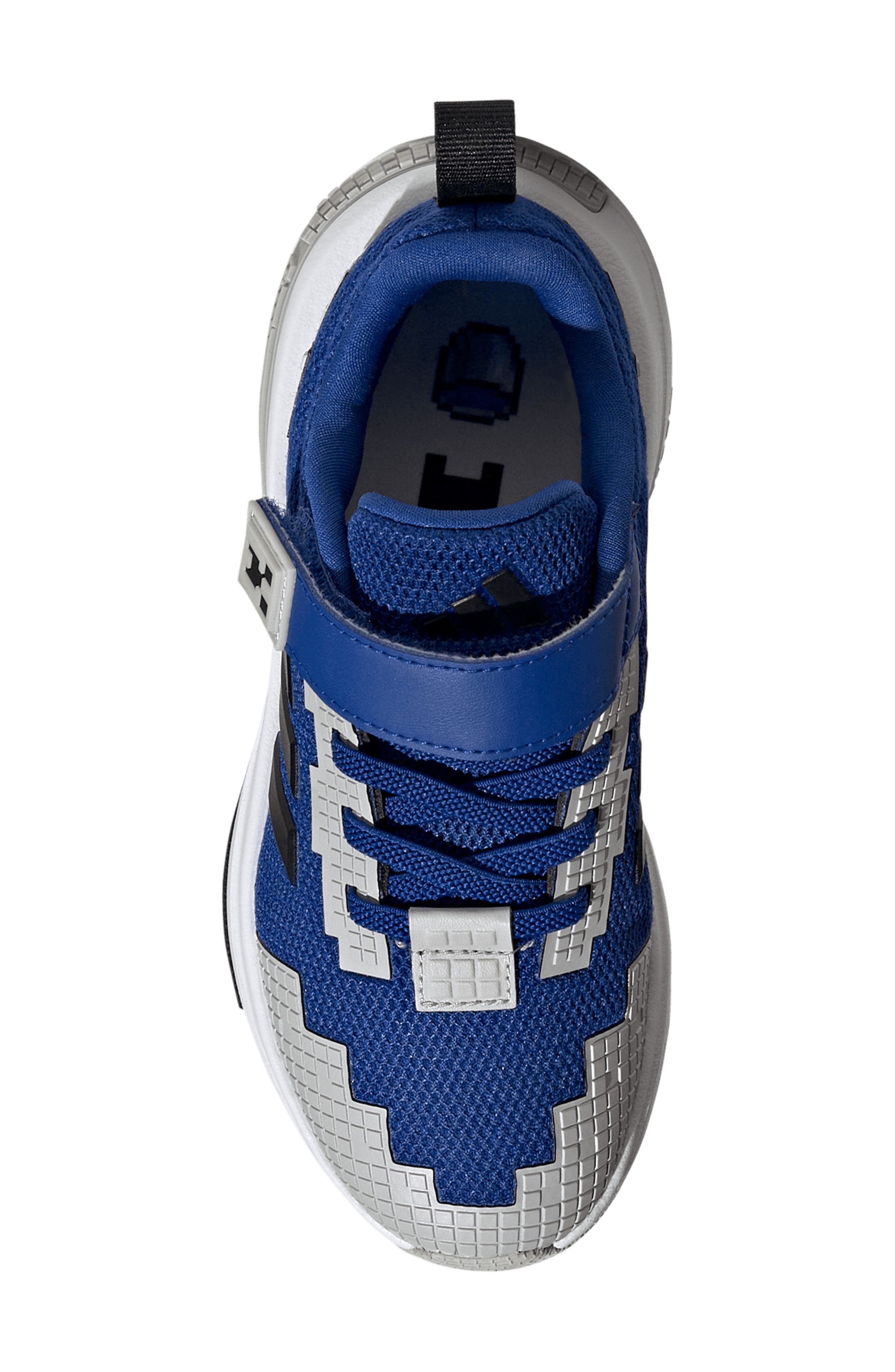 adidas Kids' Minecraft Pro EL Sneaker, Alternate, color, Royal Blue /Cloud Blue