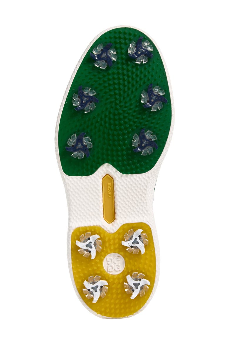 Gallivan2r G/Lock Saddle Golf Shoe, Alternate, color, SNOW / GREEN