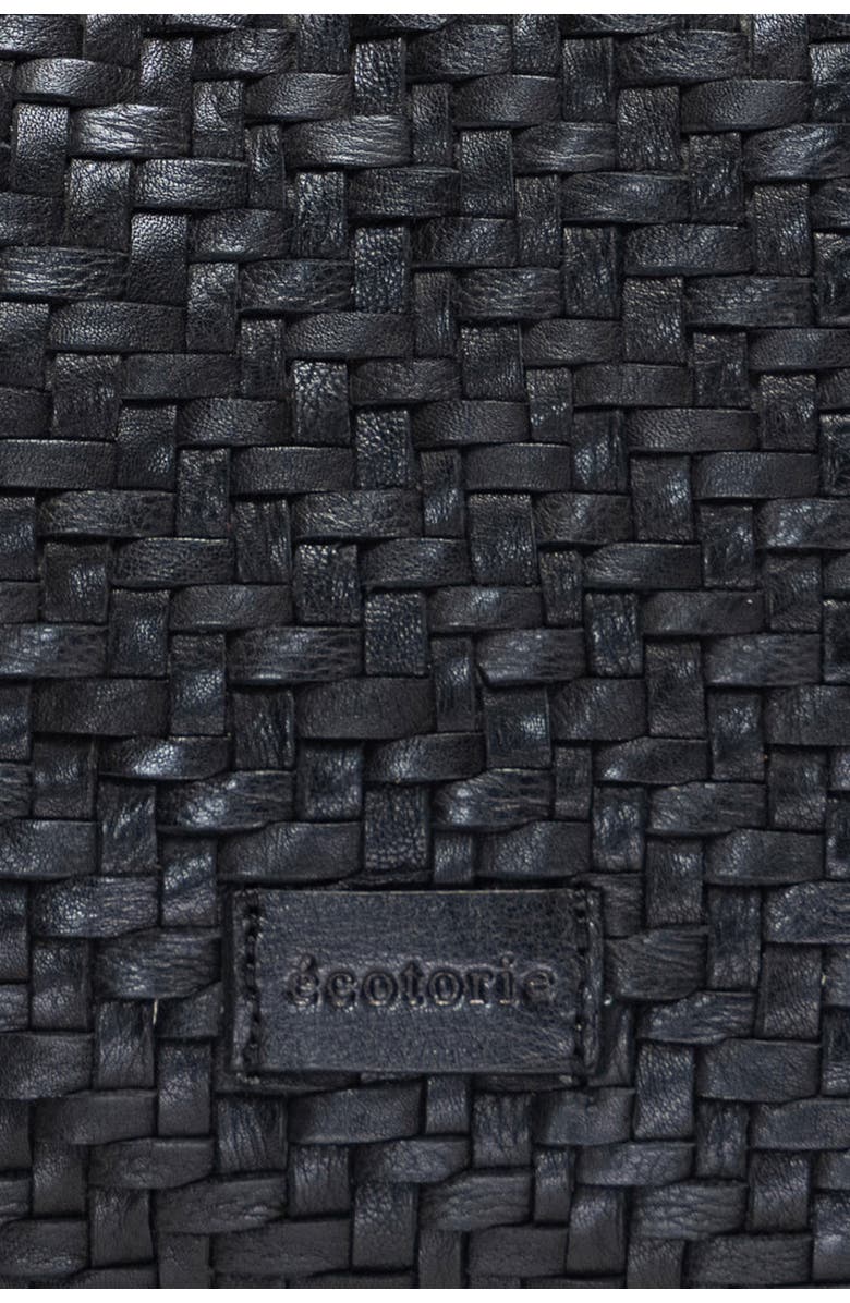 Ecotorie Lubbock Woven Leather Tote Bag, Alternate, color, Black