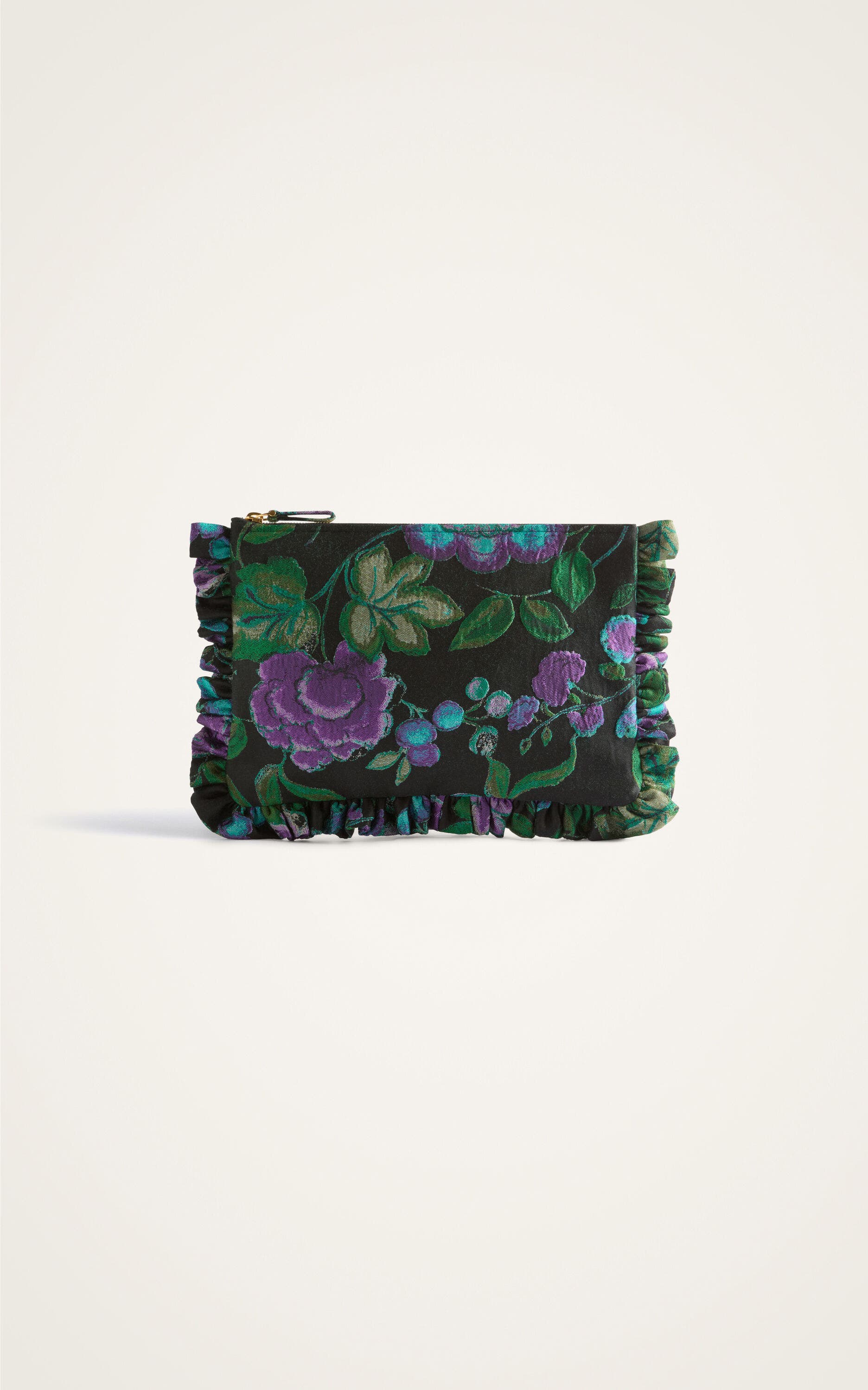 Hand Pochette, Alternate, color, Botanical Black