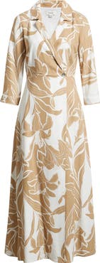 CeCe Floral Faux Wrap Maxi Dress