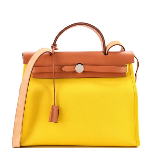 Herbag Zip Leather and Toile 31
