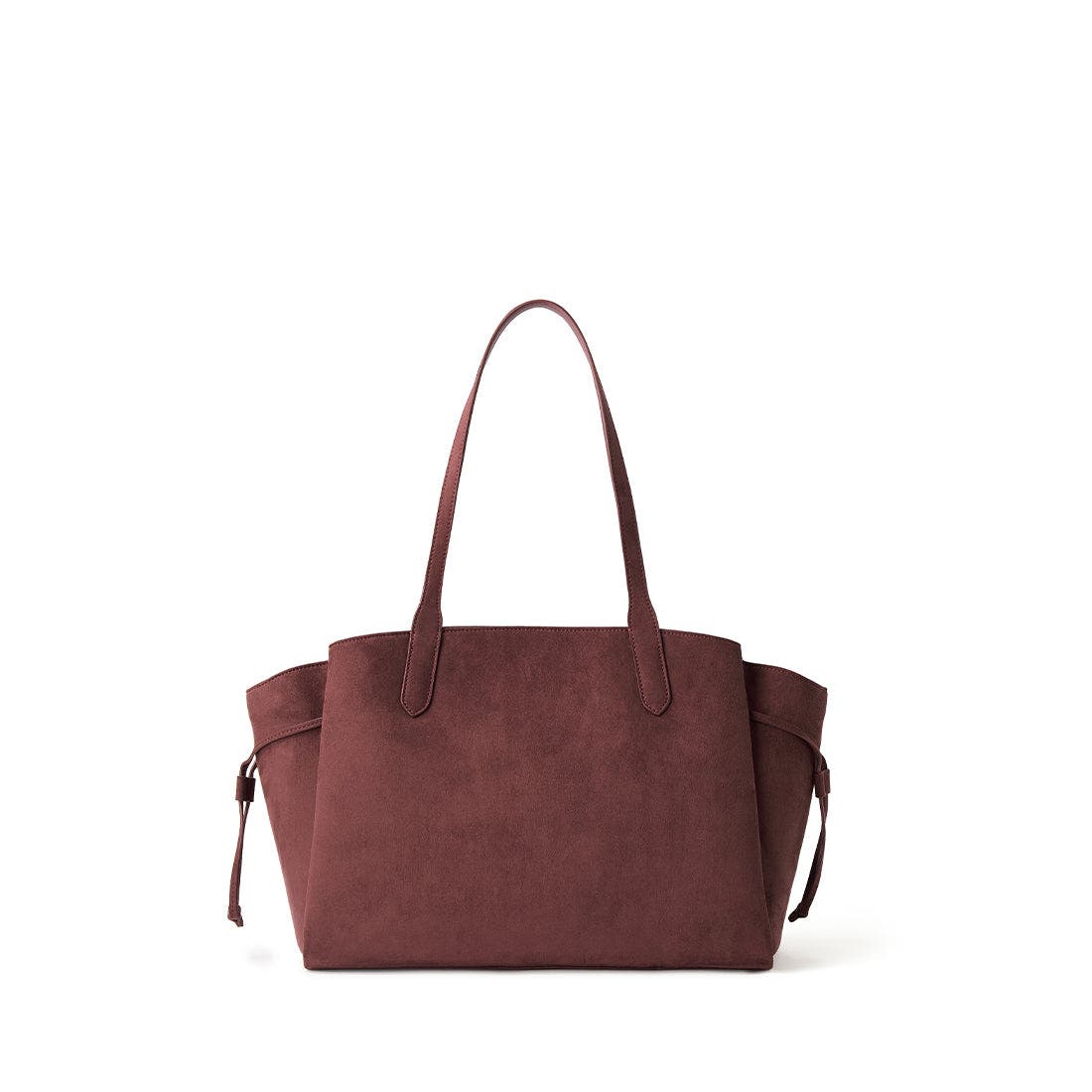 Clothilde - Vegan Suede Tote Bag, Alternate, color, Cassis