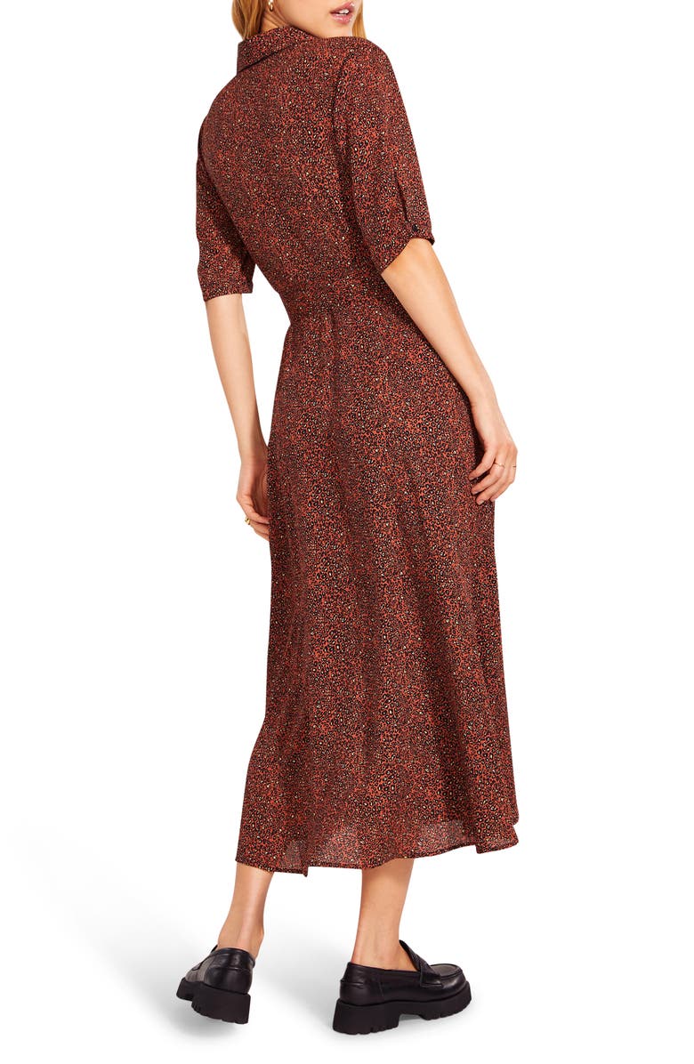 BB Dakota by Steve Madden BB Dakota x Steve Madden Odessa Ditsy Animal Print Shirtdress, Alternate, color,