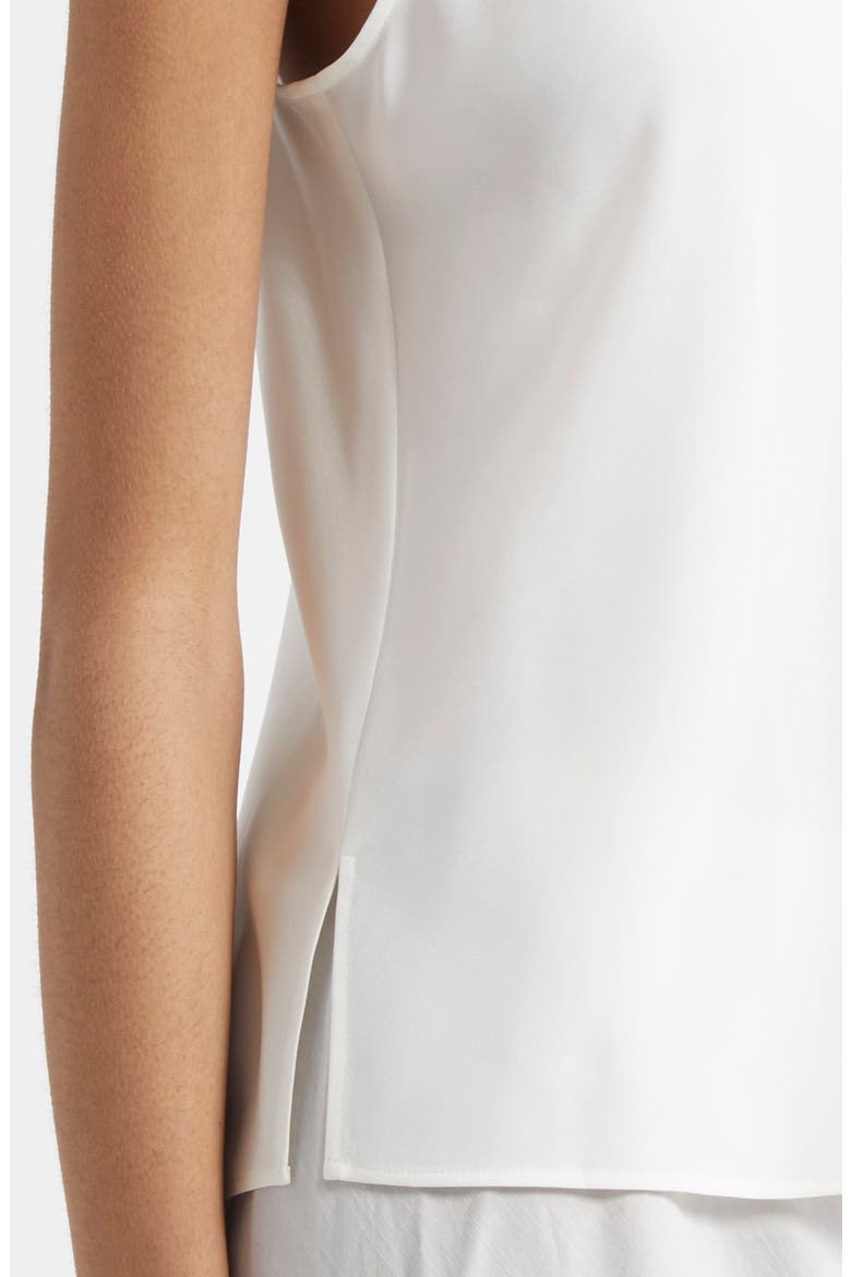 Bias Stretch Silk Tank, Alternate, color, OFF WHITE