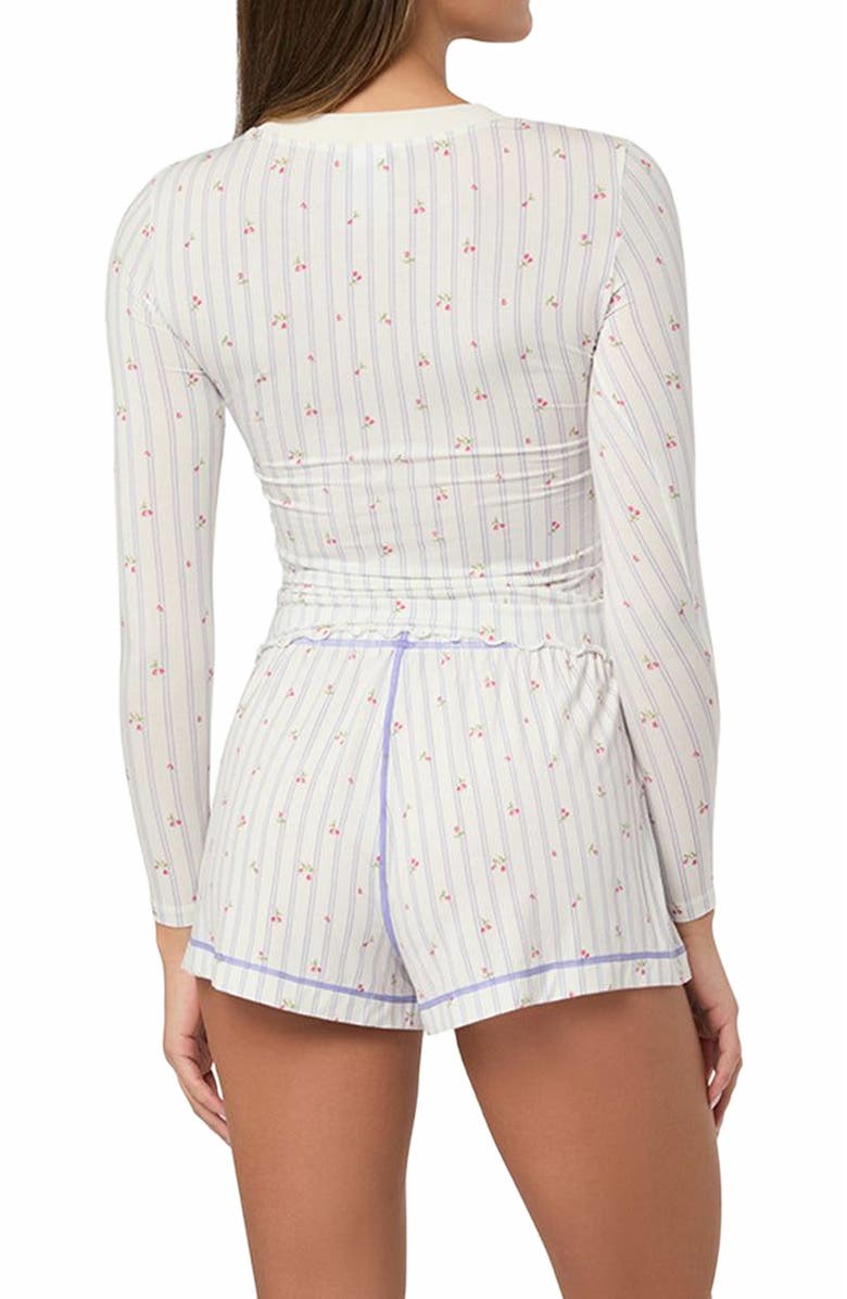 WeWoreWhat Long Sleeve Crewneck Top, Alternate, color, Ivory