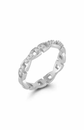 Cubic Zirconia Link Ring