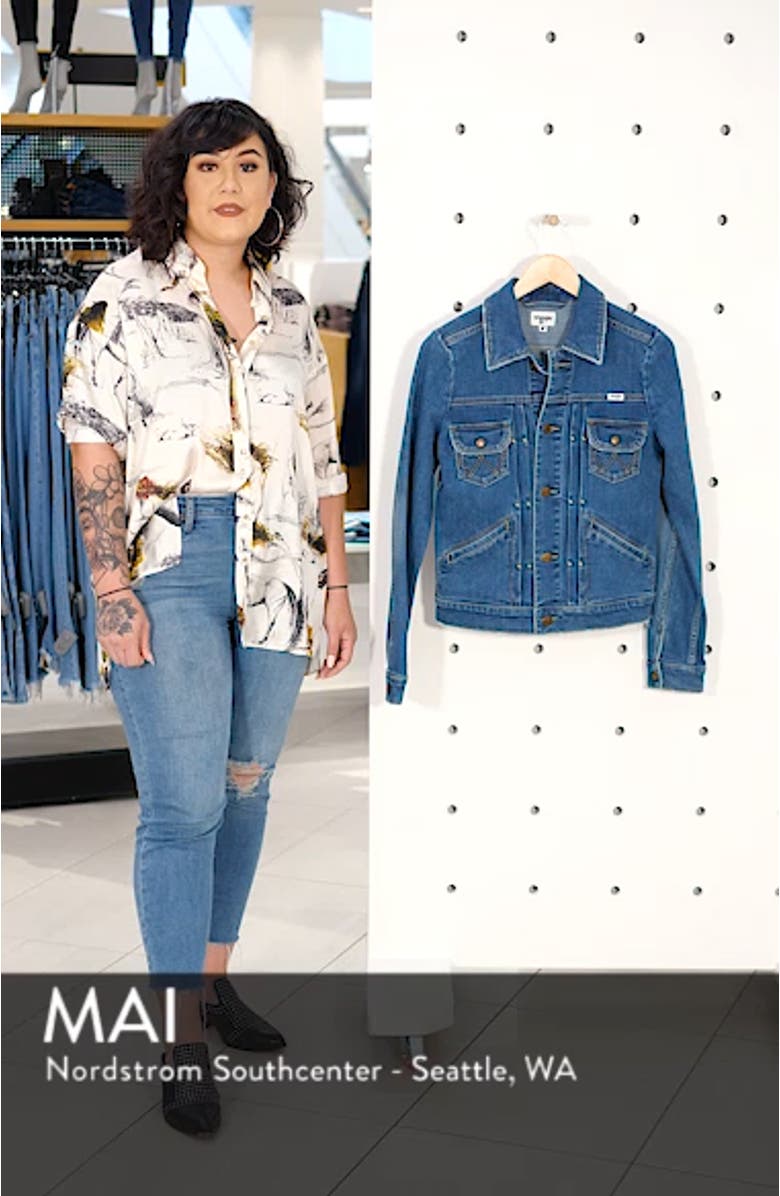 Pleated Denim Jacket, sales video thumbnail