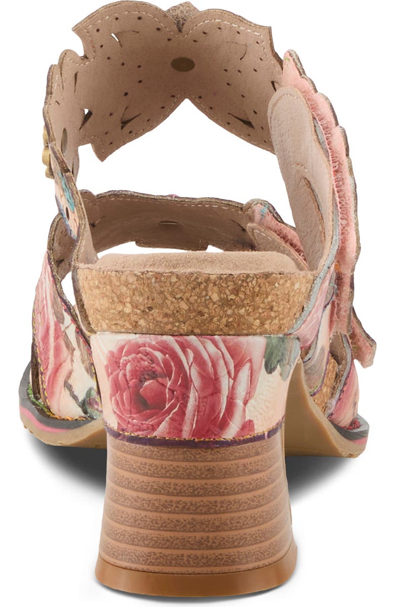 L'Artiste by Spring Step Radiating Sandal, Alternate, color, Peach Multi