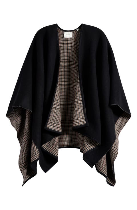 Women's Black Capes & Ponchos