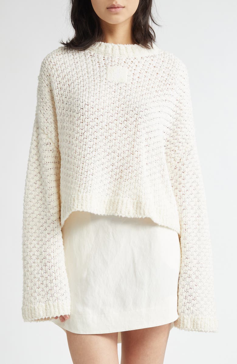 JW Anderson Open Stitch Crop Sweater, Main, color, 