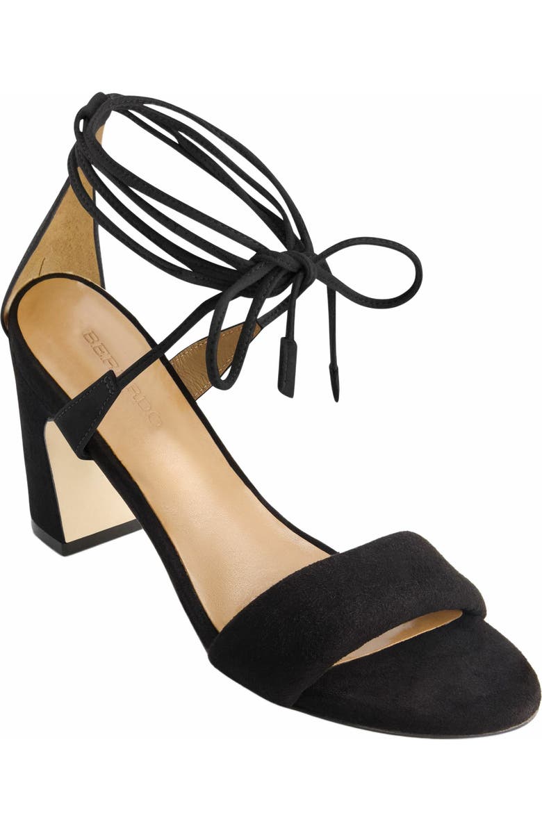 Bernardo Footwear Ieda Ankle Tie Heeled Sandal, Alternate, color,