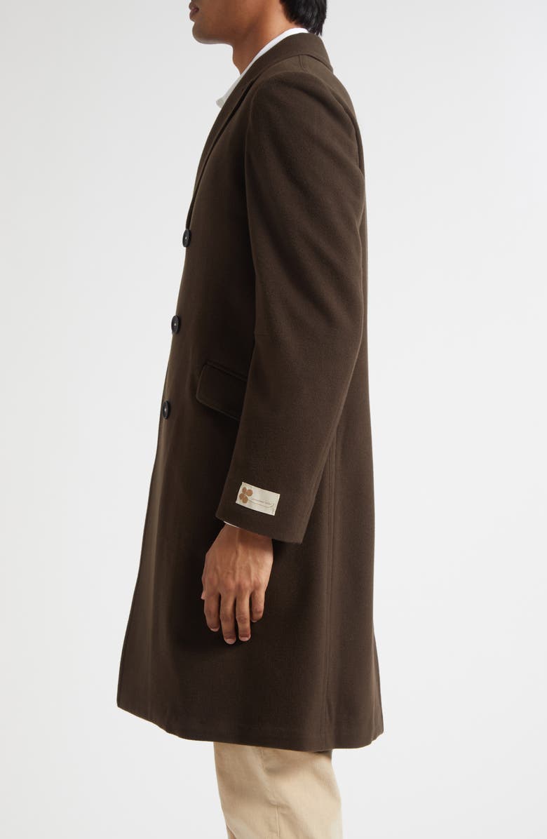 Massimo Alba Dodge Double Breasted Virgin Wool Coat, Alternate, color, Caffe