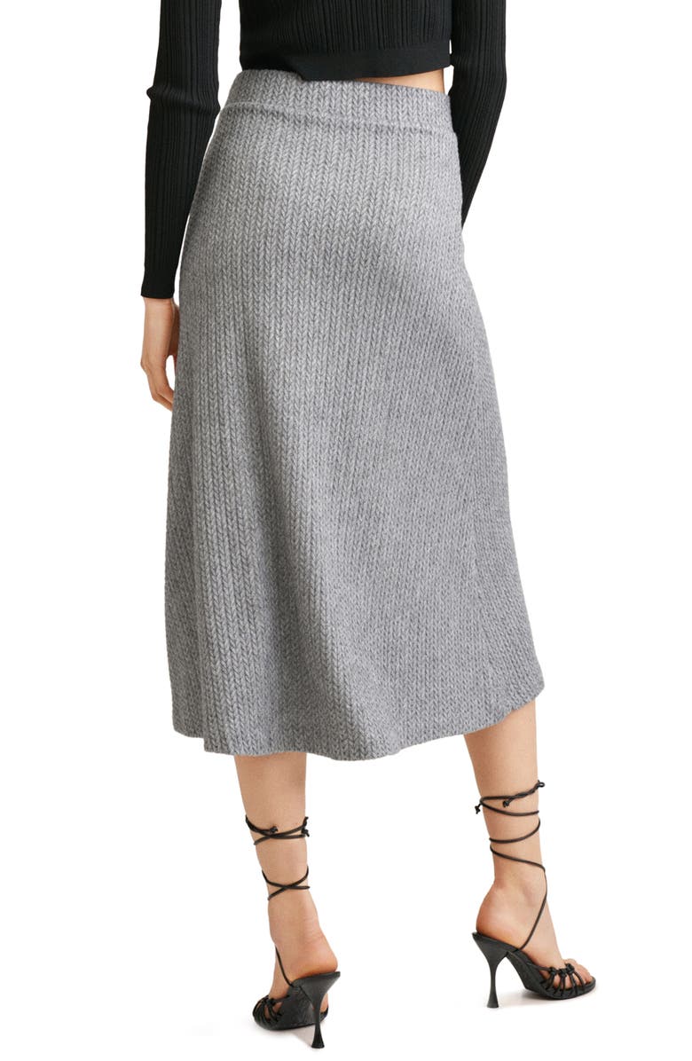MANGO Cable Knit Skirt, Alternate, color,