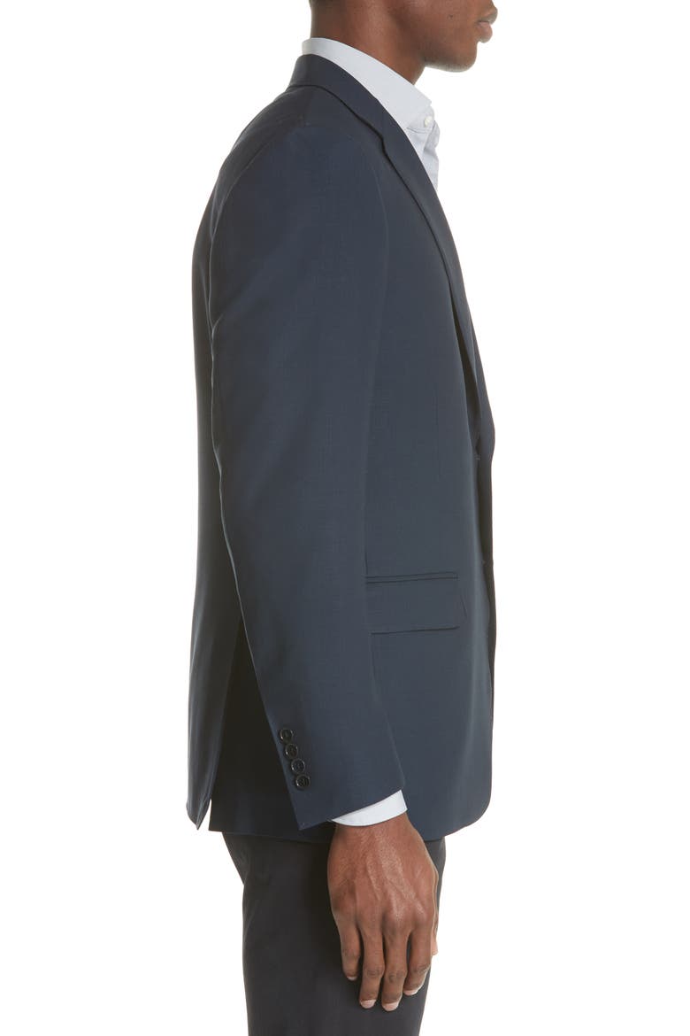 Classic Fit Water Resistant Navy Wool Blazer, Alternate, color, NAVY