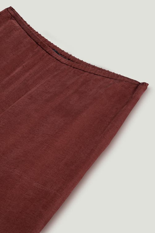 Nocturne Fluid Tailored Wide-leg Pants In Burgundy