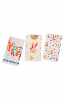 Tiramisu Hip Hop Easter Set of 3 Cotton Kitchen Towels