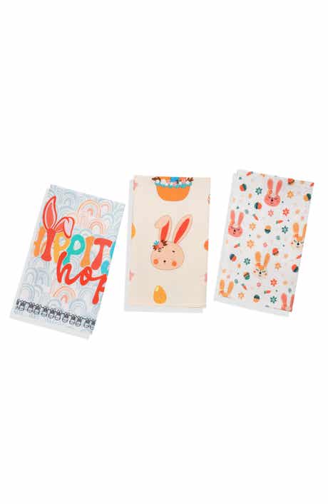 Tiramisu Hip Hop Easter Set of 3 Cotton Kitchen Towels