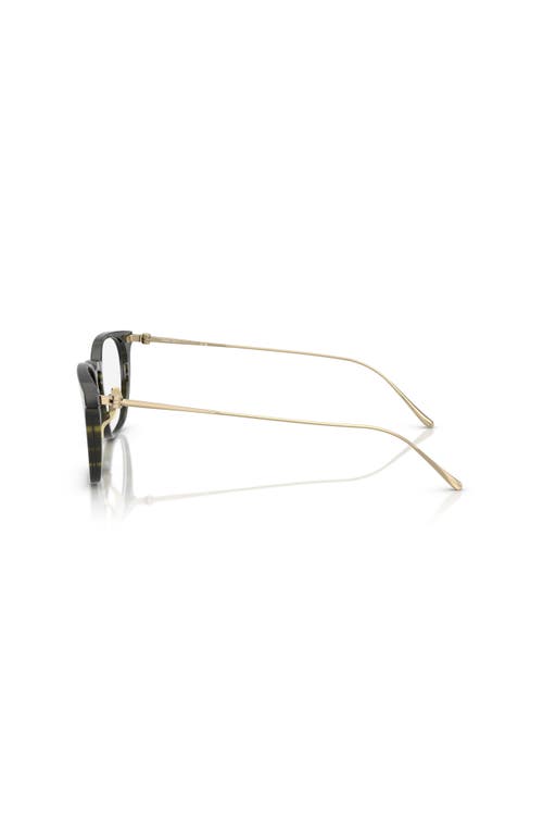Giorgio Armani 49mm Rectangle Optical Glasses In Green