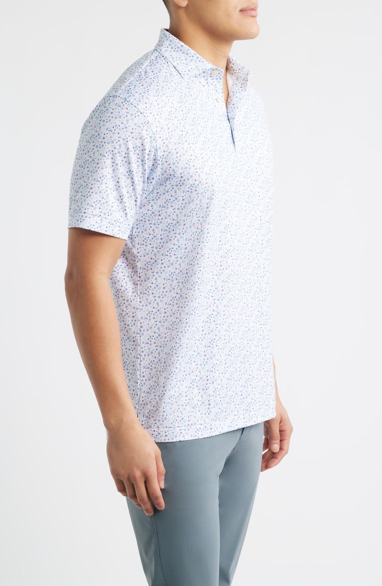 Peter Millar Oyster Roast Performance Jersey Polo, Alternate, color, White