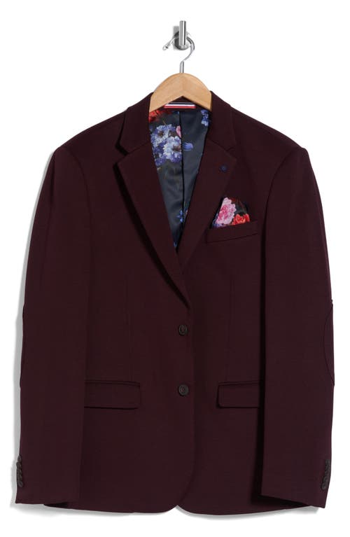 Soul Of London Textured Notch Lapel Double Button Blazer In Brown