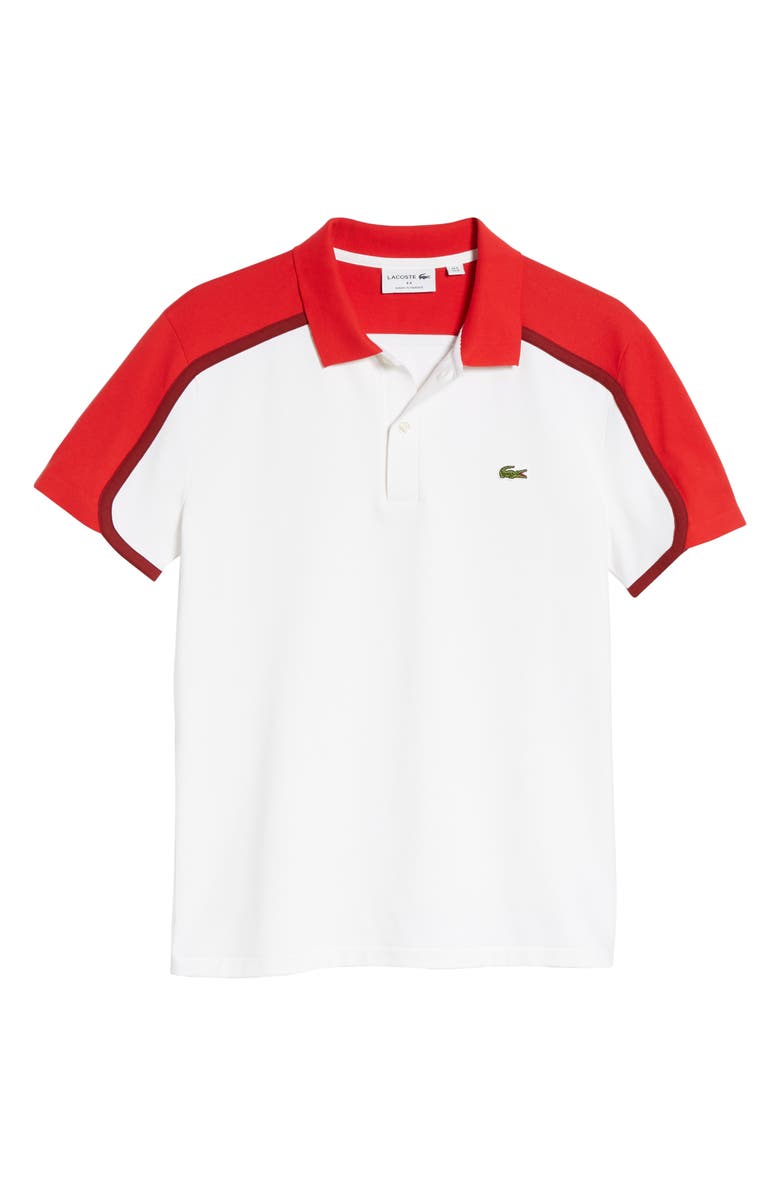 Lacoste Made in France Colorblock Piqué Polo, Alternate, color, 