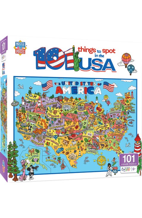 101 Things to Spot USA 100 Piece Puzzle