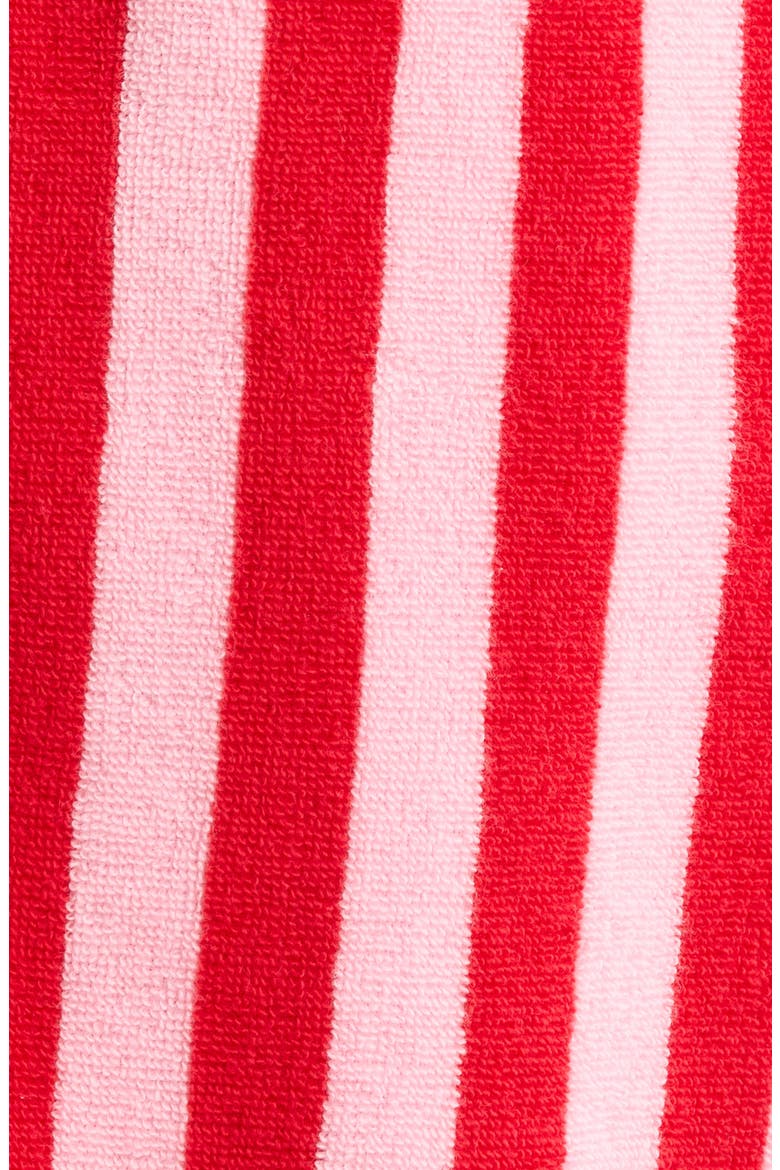 Hydro Cotton Terry Robe, Alternate, color, PINK- RED GOJI BRI STRIPE