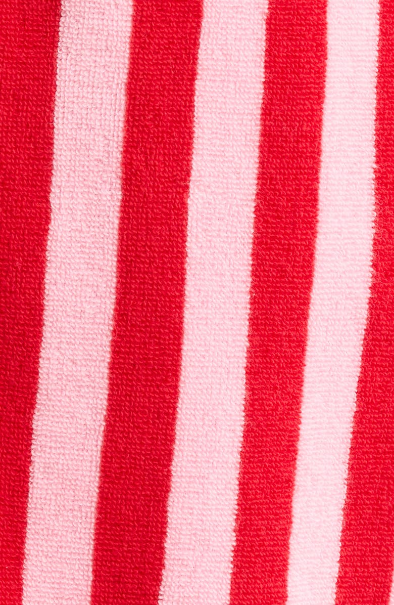 Nordstrom Stripe Hydrocotton Terry Robe, Alternate, color, Pink- Red Goji Bri Stripe