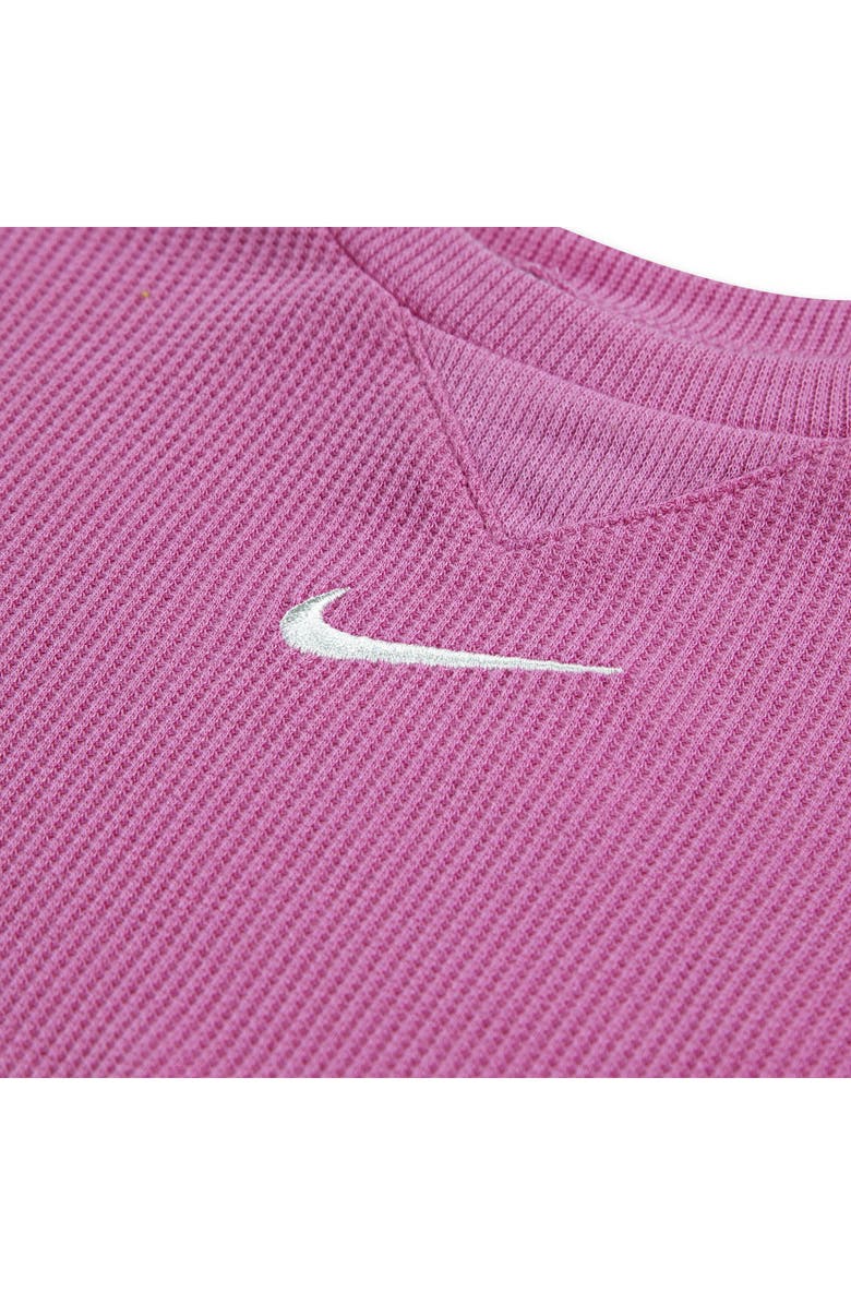 Nike Essentials Scooter Sweatshirt, Shorts & Bodysuit Set, Alternate, color, Playful Pink