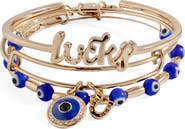 Alex and Ani Evil Eye Bangle Bracelet Set Of 3