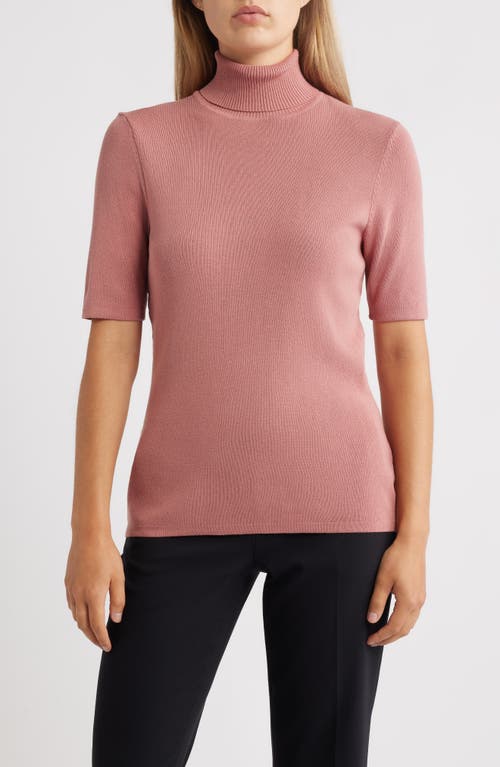 Anne Klein Short Sleeve Turtleneck Sweater
