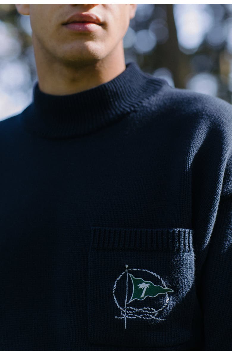 Tombolo Mariner Sweater, Alternate, color, Navy